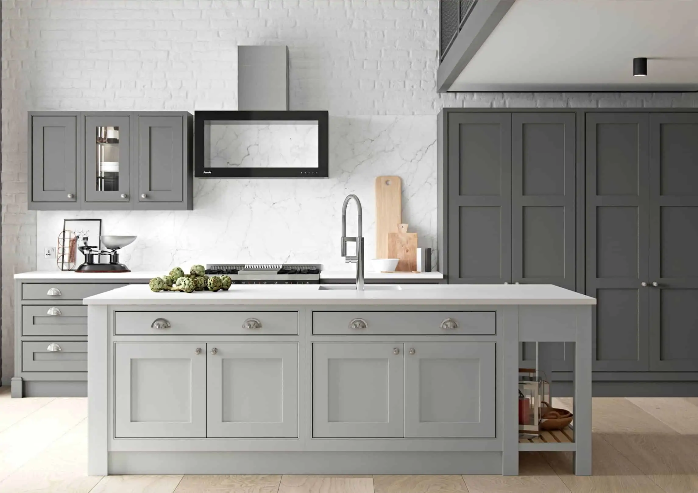Light_and_dark_kitchen light and dark classic kitchen