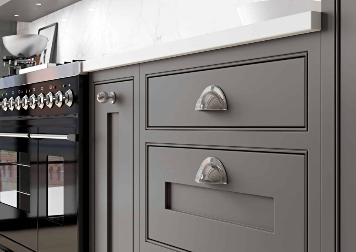 grey kitchen cupboards