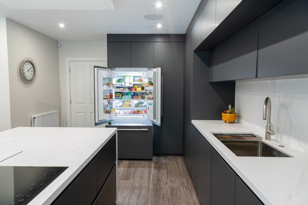 Built in Fridge Modern Kitchen