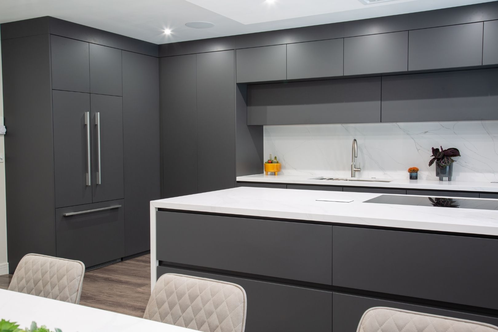 Glossy Handleless Kitchen